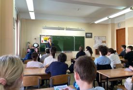 В рамках индивидуального проекта ученики 10 «А» класса Иван Копьев и Тагаева Анна проверили урок-презентацию по теме: «Управление мотивацией школьников» учащимся 8 «А» класса